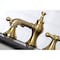 Kingston Brass KC7067AX Vintage 8" Widespread Bathroom Faucet, Brushed Brass KC7067AX - alternate 6